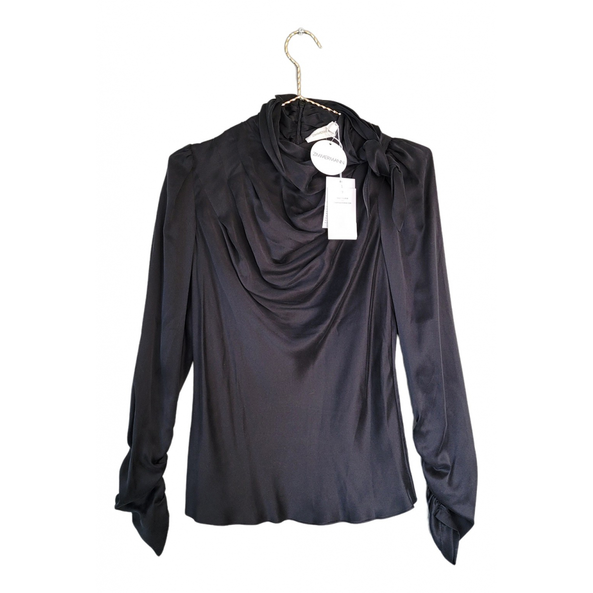 Silk top Zimmermann Black size 0 0-5 in 